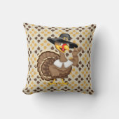 感謝祭ターキーホリデイ装飾用クッション クッション (正面)