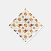 感謝祭ターキーホリデーナプキン スタンダードカクテルナプキン (角)