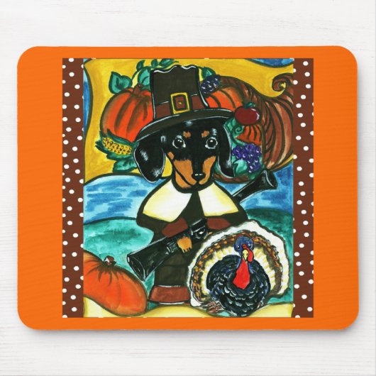 感謝祭ダシュント マウスパッド (正面)
