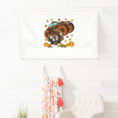 感謝祭ダビング七面鳥モンスタートラック 横断幕 (インサイチュ)