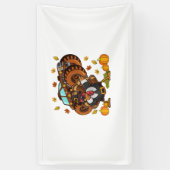 感謝祭ダビング七面鳥モンスタートラック 横断幕 (縦)