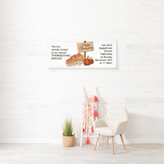 感謝祭チャーチサービス 横断幕 (インサイチュ)