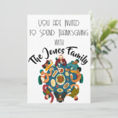 感謝祭テーブルゲスト招待状 招待状 (スタンド正面)