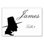 感謝祭テーブル座席表- Pilgrim テーブルナンバー (裏面)