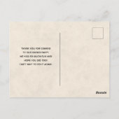 感謝祭テーブル豊作ありがとう ポストカード (裏面)