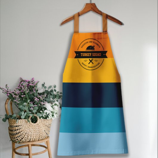 感謝祭ディナおもしろいーパーソナライズされたク エプロン