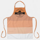 感謝祭ディナおもしろいーパーソナライズされたク エプロン (正面)