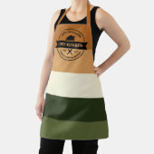 感謝祭ディナモダンーストライプパーソナライズされた エプロン (インサイチュ)