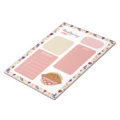 感謝祭ディナーの食事計画 ノートパッド (アングル)