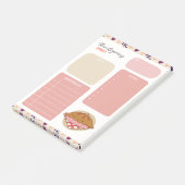 感謝祭ディナーの食事計画 ポストイット (アングル)