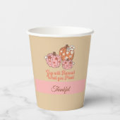 感謝祭ディナーを植えたものを収穫する 紙コップ (裏面)