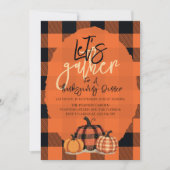 感謝祭ディナーを集めよう秋収穫 招待状 (正面)