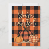 感謝祭ディナーを集めよう秋収穫 招待状 (裏面)