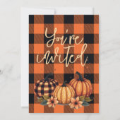 感謝祭ディナーを集めよう秋収穫 招待状 (裏面)