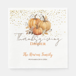 感謝祭ディナーアダルトバースデーパーティー スタンダードランチョンナプキン