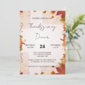 感謝祭ディナーウェルカムファミリートルコ秋 招待状 (スタンド正面)