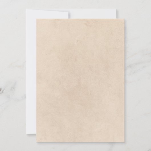 感謝祭ディナーウォーターカラートルコ秋 素朴 招待状 (裏面)