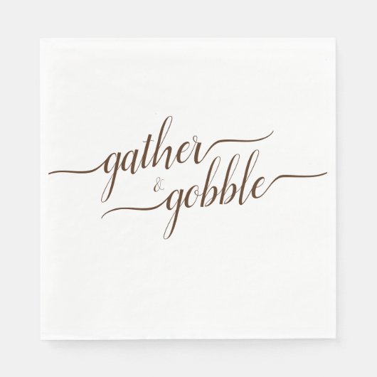感謝祭ディナーエレガントを集める スタンダードランチョンナプキン (正面)