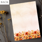 感謝祭ディナーオレンジ色の花秋ヴィンテージ 招待状