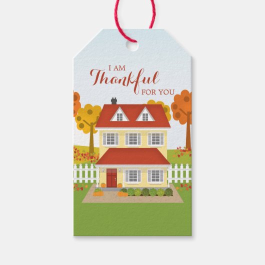 感謝祭ディナーオープンハウス ギフトタグ (正面)