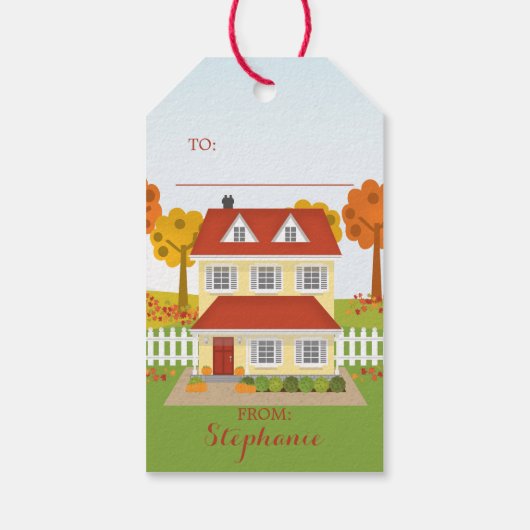 感謝祭ディナーオープンハウス ギフトタグ (裏面)