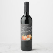 感謝祭ディナーカスタムワインラベル ワインラベル (正面)