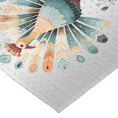 感謝祭ディナーカラフルターキーゴールデンスターズ ショートテーブルランナー (コーナー)