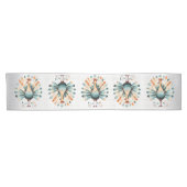 感謝祭ディナーカラフルターキーゴールデンスターズ ショートテーブルランナー (横)