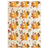 感謝祭ディナーキュイジーカボンプキンパイホットココア テーブルクロス (正面)