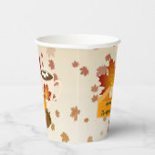 感謝祭ディナーキュイジーカボンプキンパイホットココア 紙コップ (右)