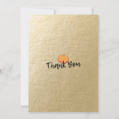 感謝祭ディナーターキーパンプキンス&紅葉 招待状 (裏面)