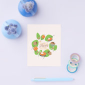 感謝祭ディナーターキーパンプキン秋緑 チラシ (シングル)