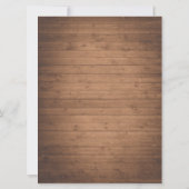 感謝祭ディナートルコウッド招待状カード 招待状 (裏面)