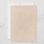 感謝祭ディナートルコ素朴ヴィンテージ秋 招待状 (裏面)