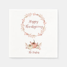 感謝祭ディナーナプキンパンプキンスパイス