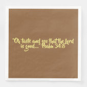 感謝祭ディナーナプキン"味と見る" (正面)