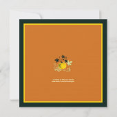 感謝祭ディナーハーベスト招待状 招待状 (裏面)