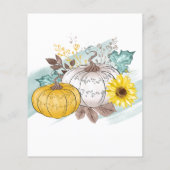 感謝祭ディナーパンプキントラック水の色の招待 チラシ (裏面)