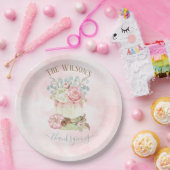 感謝祭ディナーパンプキンピンクグリーン ペーパープレート (パーティー)