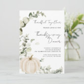 感謝祭ディナーパンプキン招待状テンプレート 招待状 (スタンド正面)