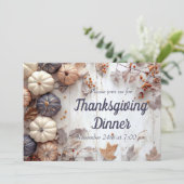 感謝祭ディナーパンプキン招待状 招待状 (スタンド正面)