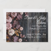 感謝祭ディナーパンプキン招待状 素朴 招待状 (裏面)