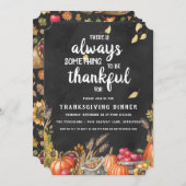 感謝祭ディナーパーティの招待状 招待状 (正面/裏面)