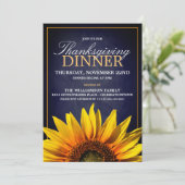 感謝祭ディナーパーティの招待状 招待状 (スタンド正面)