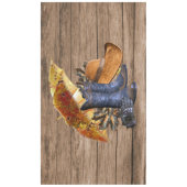 感謝祭ディナーパーティーオレンジ素朴ヴィンテージ テーブルクロス (正面)