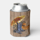 感謝祭ディナーパーティーオレンジ素朴ヴィンテージ 缶クーラー (缶正面)