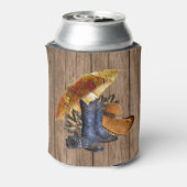 感謝祭ディナーパーティーオレンジ素朴ヴィンテージ 缶クーラー (缶裏面)