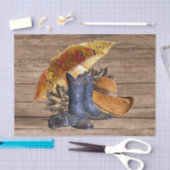 感謝祭ディナーパーティーオレンジ素朴ヴィンテージ 薄葉紙 (クラフト)