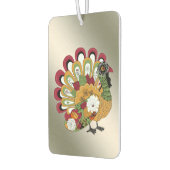 感謝祭ディナーパーティーカラフルフローラトルコ カーエアーフレッシュナー (左)