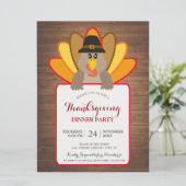 感謝祭ディナーパーティートルコ招待状カード 招待状 (スタンド正面)
